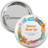 2 1 And 2" Round Safety Pin Button