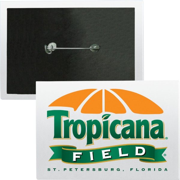 White color option for 2 1 And 2" X 3 1 And 2" Rectangle Safety And Easel Button