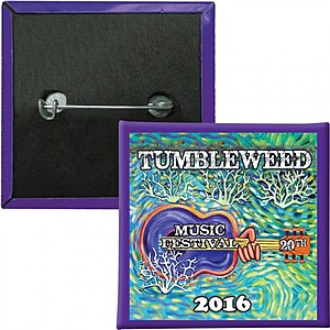 Photo of 2" Square Safety Pin Button