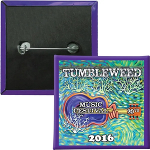 Photo of 2" Square Safety Pin Button