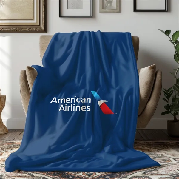Multi Color color option for Customized Printed 280 Gsm Flannel Aviation Blanket