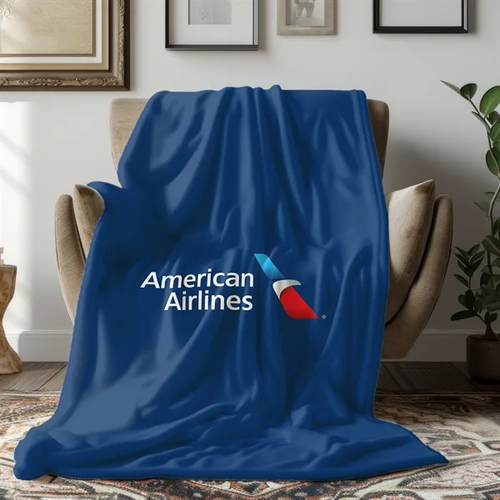 Main photo of Customized Printed 280 Gsm Flannel Aviation Blanket