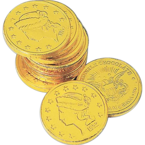 Main photo of Miss Liberty/Us Emblem Wrapped Milk Chocolate Foil Coin
