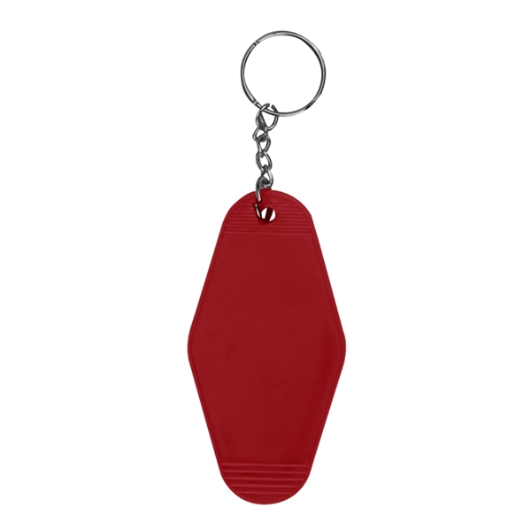 RED color option for Motel Style Key Ring