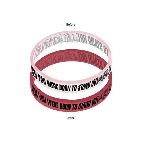 Frosted To Red color option for Sun Fun Bracelet (Wrap)