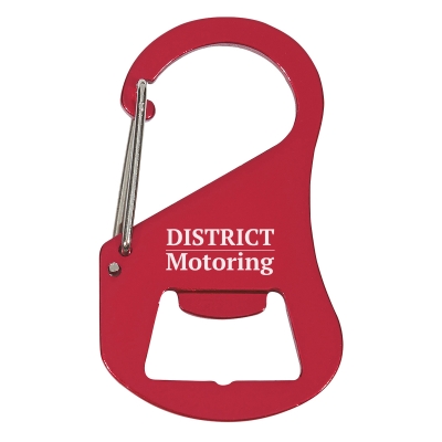 Red color option for Carabiner Bottle Opener