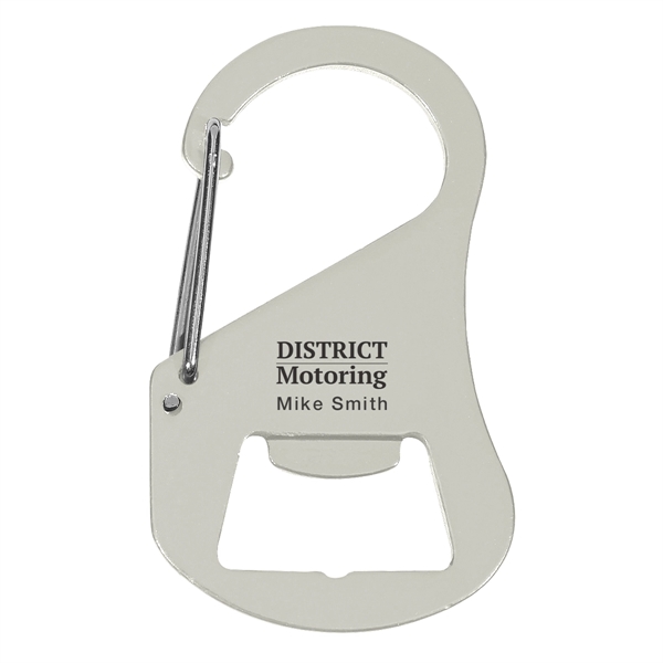 SILVER color option for Carabiner Bottle Opener
