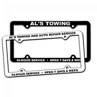 Thin Panel License Plate Frames