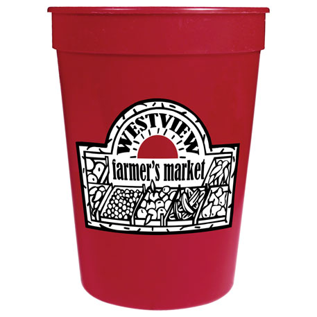 Burgundy color option for 12 Oz. Stadium Cup