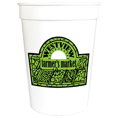 White color option for 12 Oz. Stadium Cup