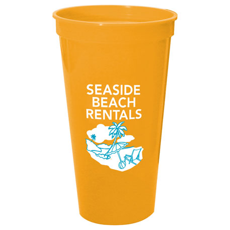 Neon Orange color option for 24 Oz. Stadium Cup