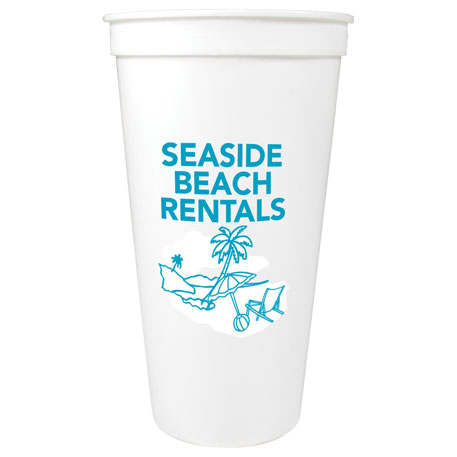 White color option for 24 Oz. Stadium Cup