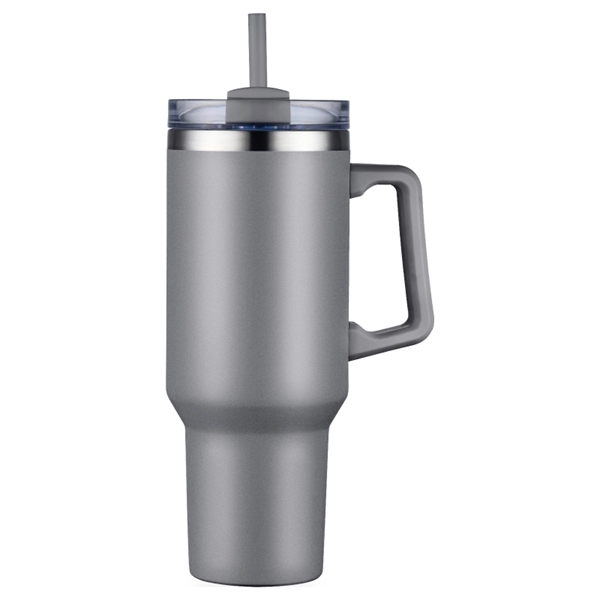 Gray color option for Beluga 40 Oz. Vacuum Insulated Tumbler Mug W/ Handle