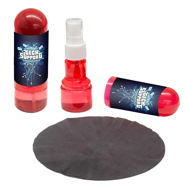 Translucent Red color option for All In One Cleaning Kit   Lens & Screen Cleaner Spray