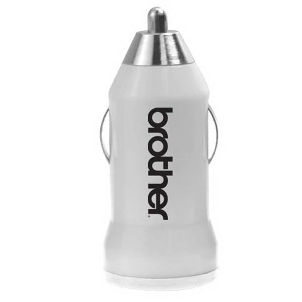 White color option for Classic Usb Mini Car Charger   Car Power Adapter