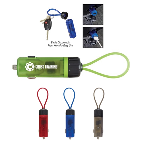 Main photo of Light Up Key Strapped Usb Car Charger
