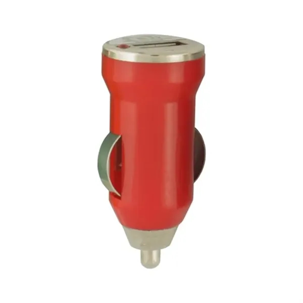 Red-Silver color option for Usb Mini Car Charger And Adapter