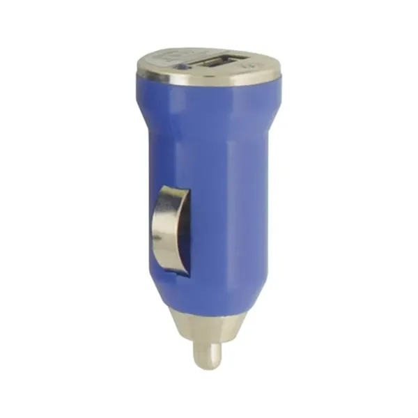 Royal Blue-Silver color option for Usb Mini Car Charger And Adapter