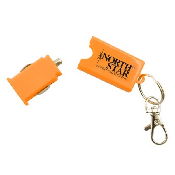 Orange color option for Usb Car Charger On A Key Chain