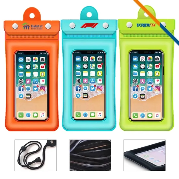 Orange color option for Zeal Waterproof Phone Pouch