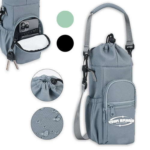 Main photo of 32oz 40oz Custom Insulated Water Bottle Holder With Strap