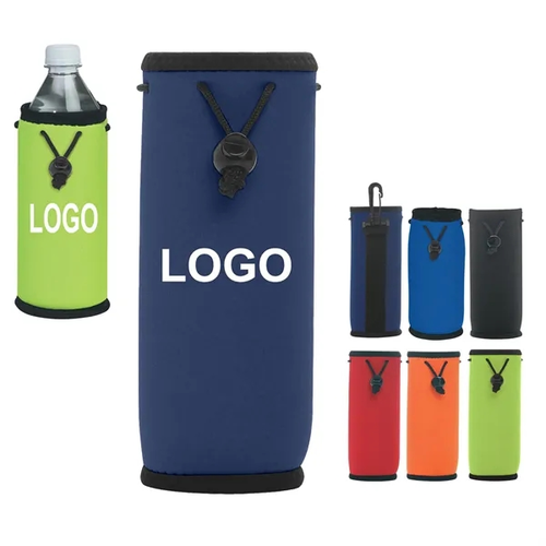 Photo of 20 Oz Neoprene Bottle Insulated Drawstring Bag With Clip    