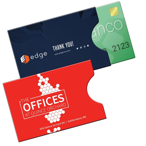 Main photo of Rfid Open Thumb Card Holder Printed Full Color