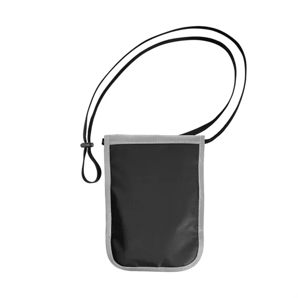 Gray color option for Rfid Data Blocking Neck Wallet