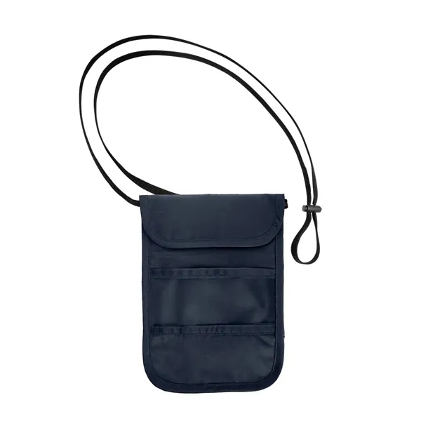 Navy Blue color option for Rfid Data Blocking Neck Wallet
