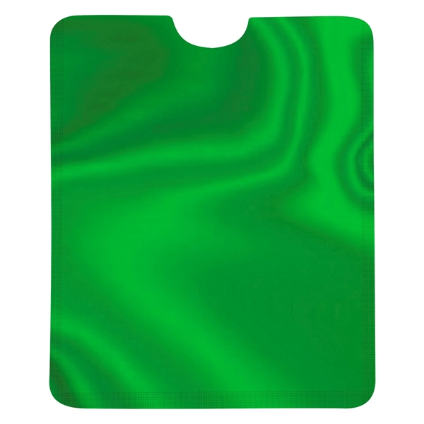 Green color option for Rfid Data Blocking Phone Card Sleeve
