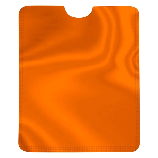 Orange color option for Rfid Data Blocking Phone Card Sleeve