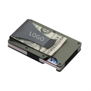 Photo of Rfid Blocking Front Money Clip Card Holder Alloy Wallet