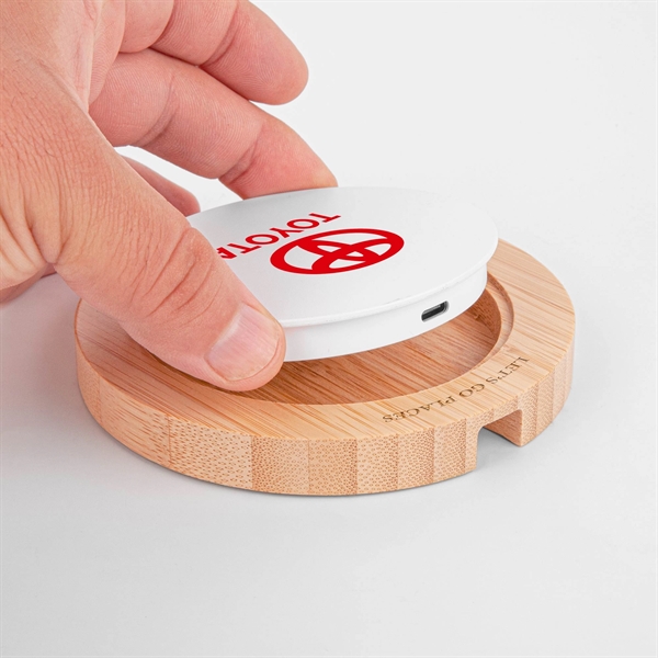 Light Brown color option for The Shreveport Wireless Charger And Bamboo Base