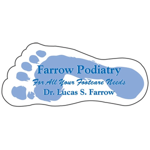 Photo of Foot Shaped Magnetic Note Holder, 30 Mil Thickness