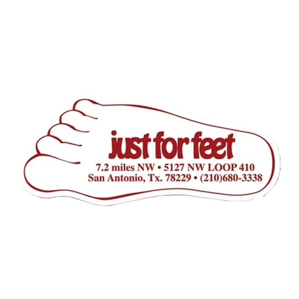 Multi Color color option for Footprint Foot Shape Vinyl Magnet   20mil