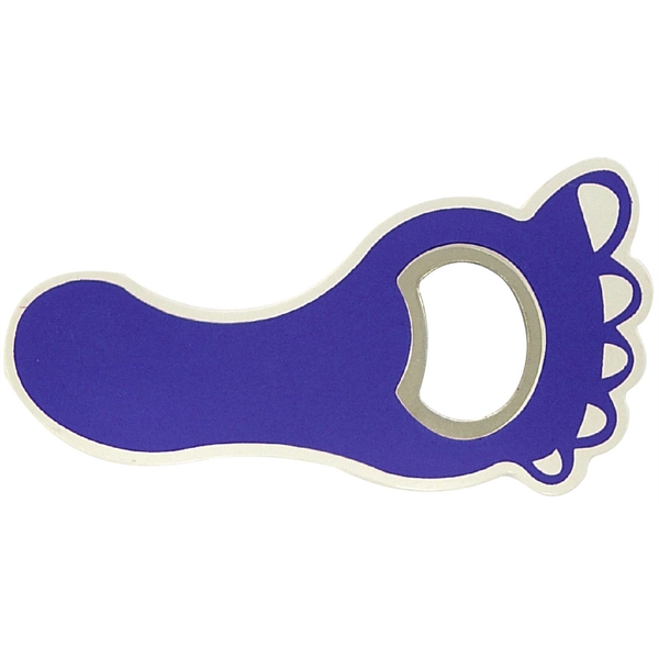 Blue color option for Jumbo Size Foot Shape Magnetic Bottle Opener