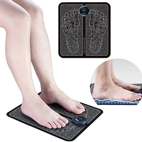 Black color option for Foot Massager Portable Usb Rechargeable Massage Mat