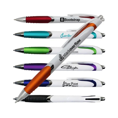 Photo of White Crest Grip Pen