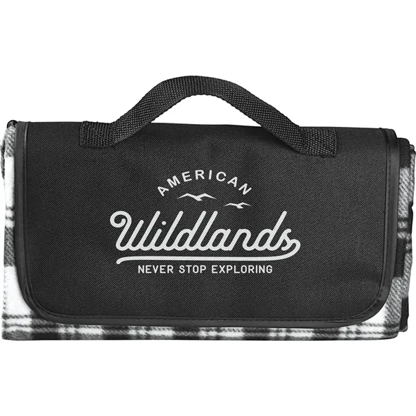 Black (Bk) color option for Fold Up Picnic Blanket