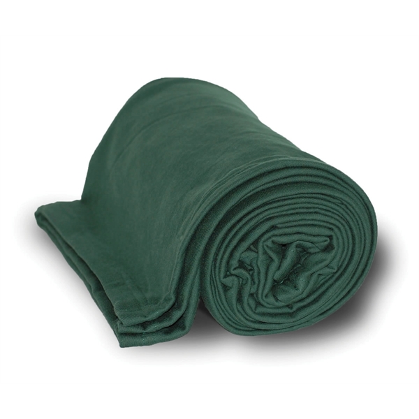 Forest Green color option for Cotton/ Poly Jersey Blanket 50"X 60"