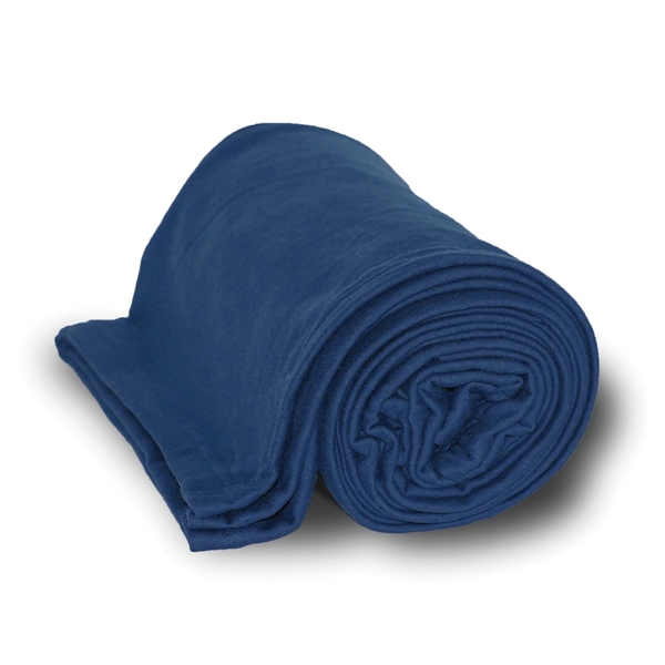 Navy Blue color option for Cotton/ Poly Jersey Blanket 50"X 60"