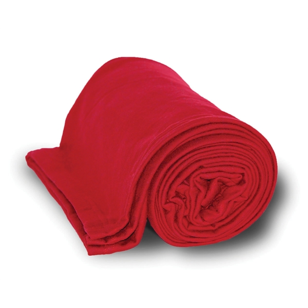 Red color option for Cotton/ Poly Jersey Blanket 50"X 60"