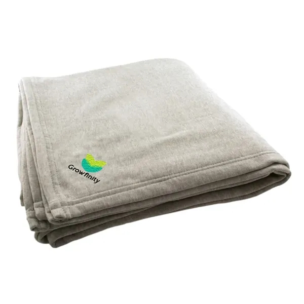 Grey color option for Embroidered Over Sized Jersey Blanket