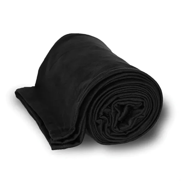 Black color option for Embroidered Jersey Cotton Blankets