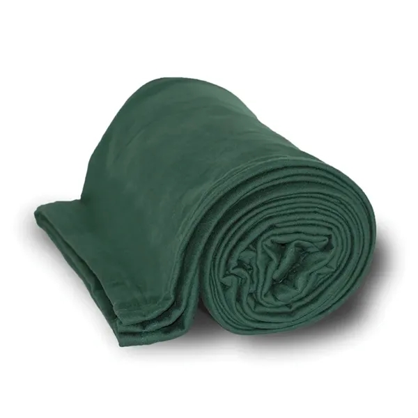 Forest color option for Embroidered Jersey Cotton Blankets