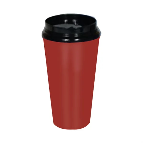 Metallic Red color option for 16 Oz. Usa Made Double Wall Insulated Tumbler W/ Slider Lid