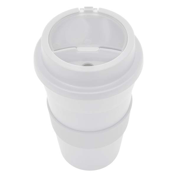 White color option for 16 Oz. Travel Tumbler With Straw
