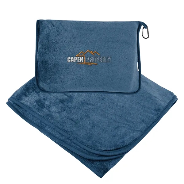 Navy Blue color option for En Route R Pet Travel Blanket With Trolley Pillow Pouch