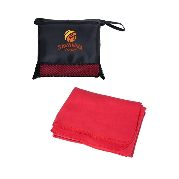 Red color option for Travel Blanket In Pouch