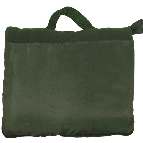 Green color option for Fleece Travel Blanket